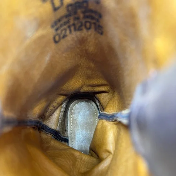 Old West Sz 8 Brown Leather Fringe Western Cowgirl Boho Boots - Picture 13 of 15